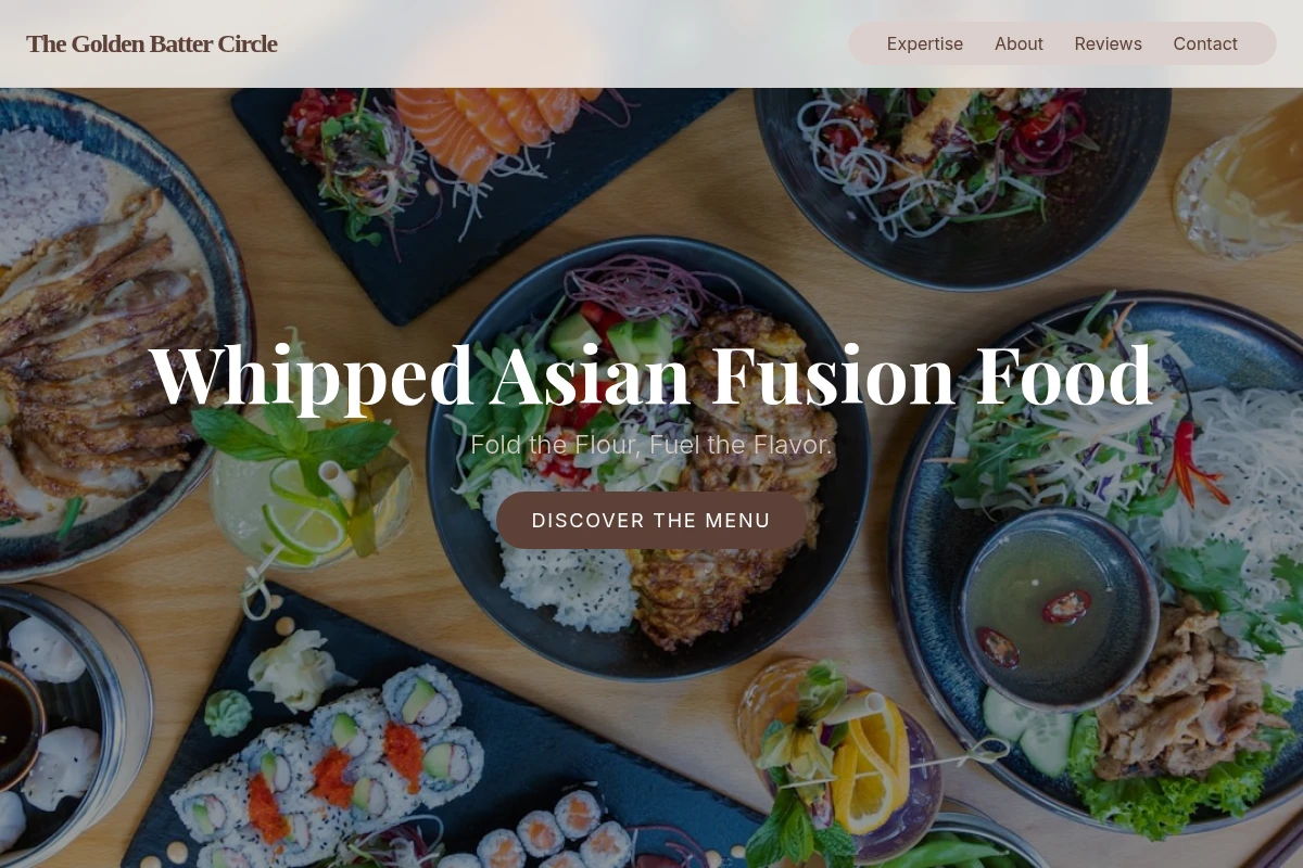 Whipped Asian Fusion Food